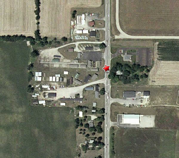 Ionia Drive-In Theatre - Aerial (newer photo)